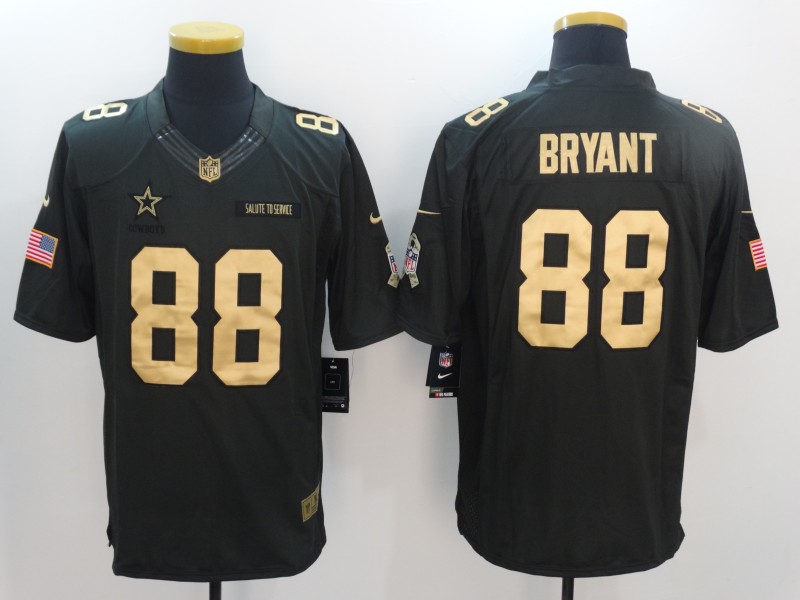 Men's Dallas Cowboys Dez Bryant #88 Black Jersey